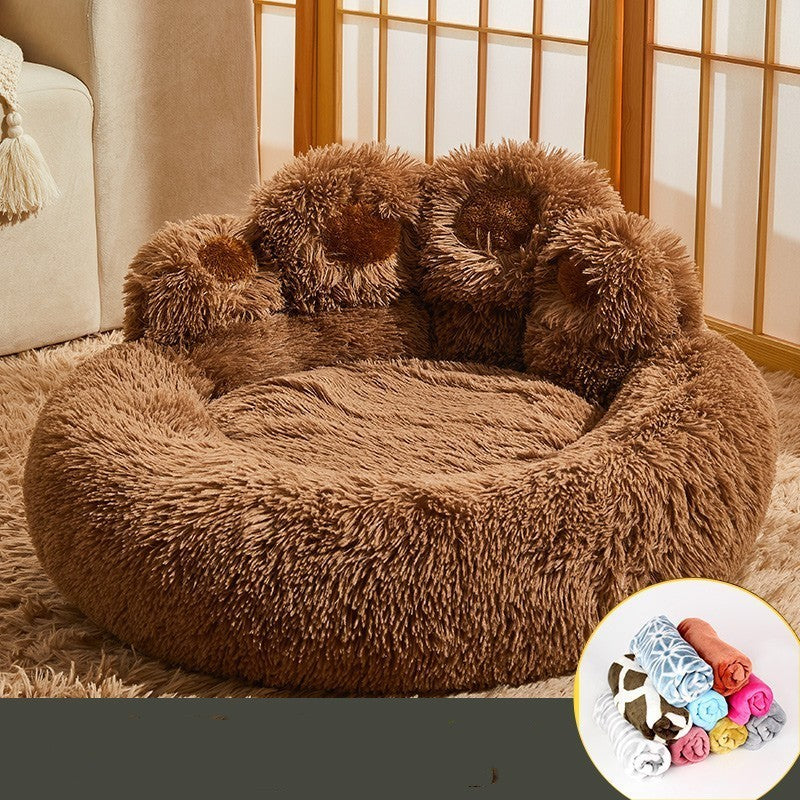 Kennel Warm Retriever Bed Fleece-lined Sofa Mattress