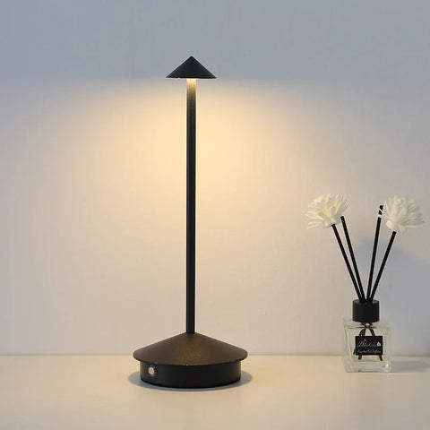 Rechargeable Table Lamp LED Touch Sensor Desktop Night Light Wireless Reading Lamp for Restaurant Hotel Bar Bedroom Desk Light - Producktin