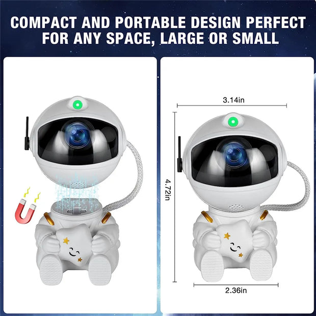 Star Projector Galaxy Night Light Astronaut Space Projector Starry Nebula Ceiling LED Lamp for Bedroom Home Decorative kids gift - Producktin