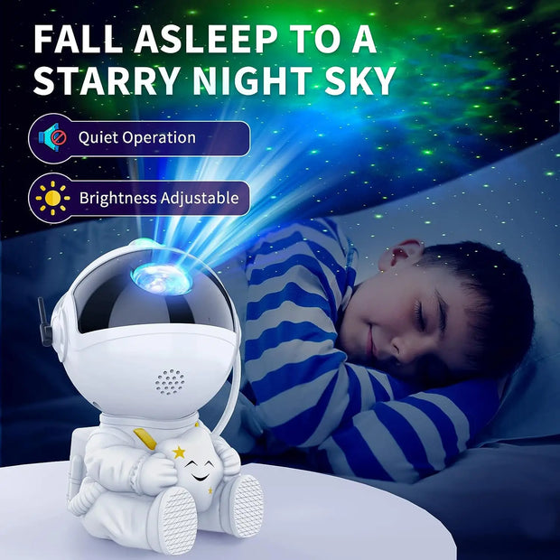 Star Projector Galaxy Night Light Astronaut Space Projector Starry Nebula Ceiling LED Lamp for Bedroom Home Decorative kids gift - Producktin
